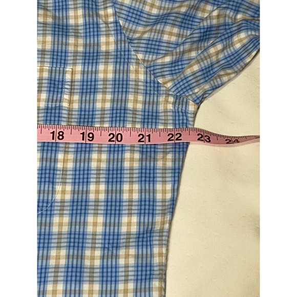 PETER MILLAR Long Sleeves Men's Medium Blue 100% Cotton - Picture 7 of 9